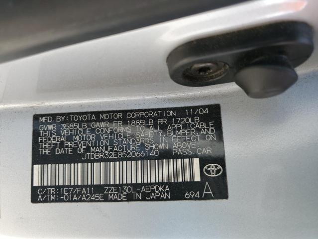 Aukcja sprzedaży 2005 Toyota Corolla Ce, vin: JTDBR32E852066140, numer aukcji: 45189234
