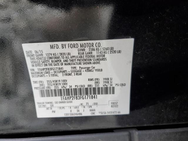 Aukcja sprzedaży 2015 Ford Taurus Limited, vin: 1FAHP2F83FG171841, numer aukcji: 45340494