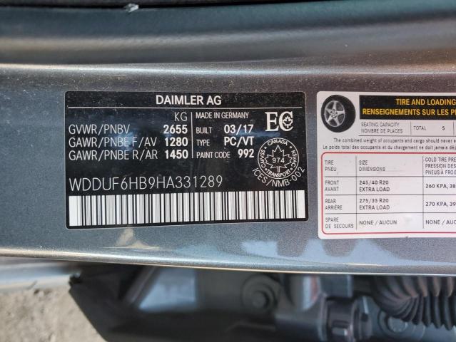 2017 Mercedes-benz S 400 4matic მანქანა იყიდება აუქციონზე, vin: WDDUF6HB9HA331289, აუქციონის ნომერი: 43152034