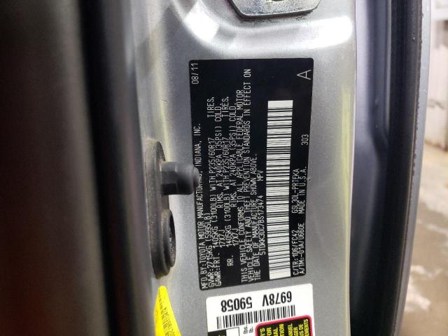Aukcja sprzedaży 2011 Toyota Sienna Le, vin: 5TDKK3DC7BS173474, numer aukcji: 45282234