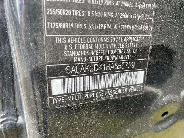 48723194 :رقم المزاد ، SALAK2D41BA555729 vin ، 2011 Land Rover Lr4 Hse Luxury مزاد بيع