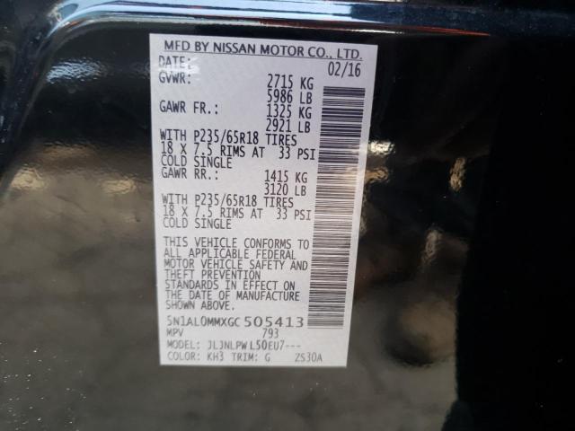 Продаж на аукціоні авто 2016 Infiniti Qx60, vin: 5N1AL0MMXGC505413, номер лоту: 48932134