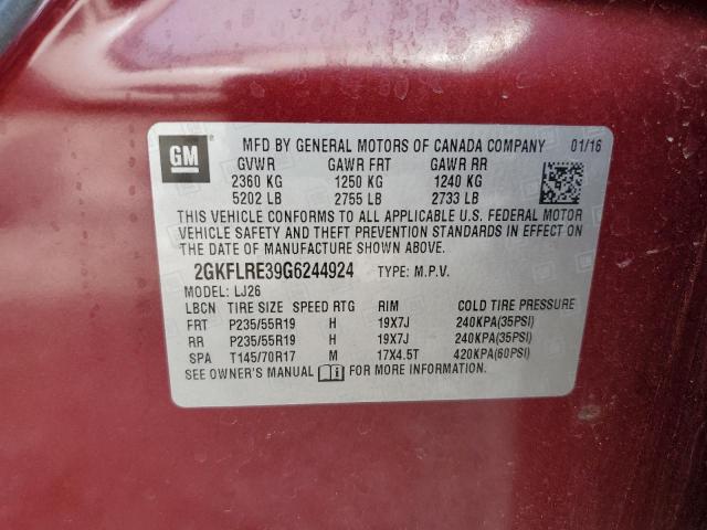 Aukcja sprzedaży 2016 Gmc Terrain Denali, vin: 2GKFLRE39G6244924, numer aukcji: 46865994