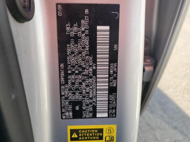 45509874 :رقم المزاد ، JTJBC1BA6A2009459 vin ، 2010 Lexus Rx 450 مزاد بيع