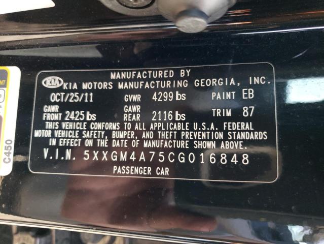 Aukcja sprzedaży 2012 Kia Optima Lx, vin: 5XXGM4A75CG016848, numer aukcji: 45073554