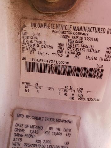 48899944 :رقم المزاد ، 1FDUF5GT7GED30238 vin ، 2016 Ford F550 Super Duty مزاد بيع