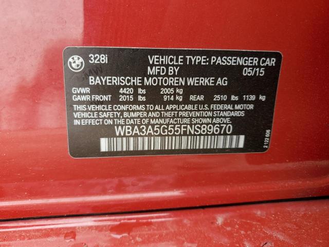 Aukcja sprzedaży 2015 Bmw 328 I, vin: WBA3A5G55FNS89670, numer aukcji: 45351314