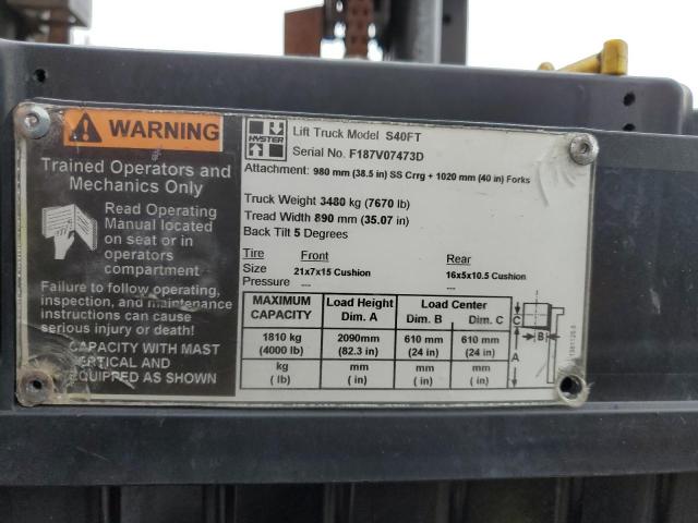 2006 Hyst Forklift მანქანა იყიდება აუქციონზე, vin: F187V07473D, აუქციონის ნომერი: 47216904