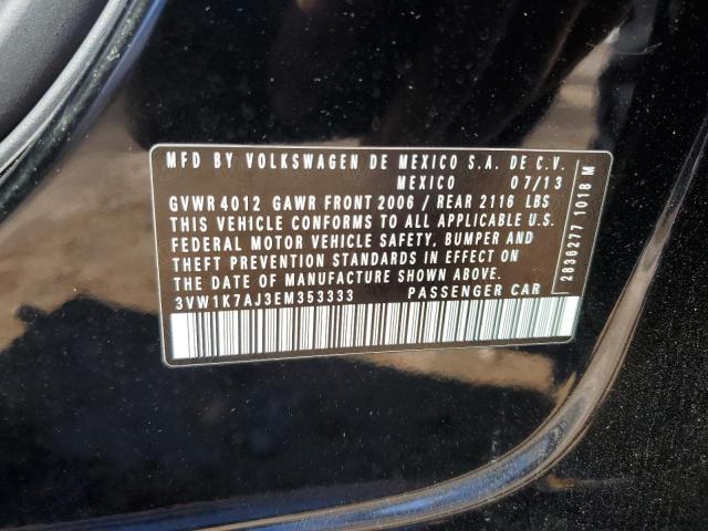 Aukcja sprzedaży 2014 Volkswagen Jetta Base, vin: 3VW1K7AJ3EM353333, numer aukcji: 45108484