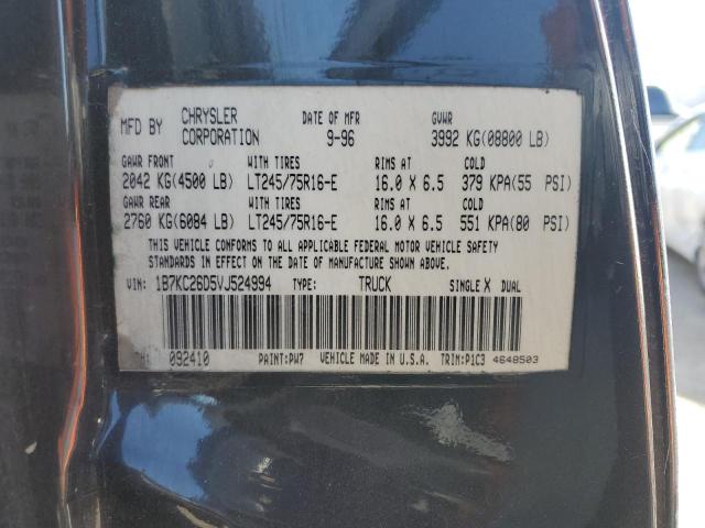 Aukcja sprzedaży 1997 Dodge Ram 2500, vin: 1B7KC26D5VJ524994, numer aukcji: 45151744