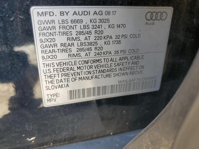 Продаж на аукціоні авто 2018 Audi Q7 Premium Plus, vin: WA1LAAF79JD009062, номер лоту: 46980034