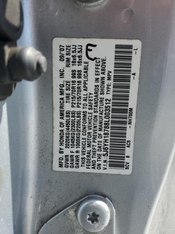 47527344 :رقم المزاد ، 5J6YH18788L003512 vin ، 2008 Honda Element Ex مزاد بيع