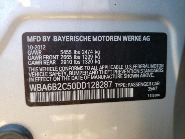 Aukcja sprzedaży 2013 Bmw 650 I, vin: WBA6B2C50DD128287, numer aukcji: 48902134