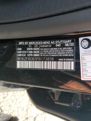 Aukcja sprzedaży 2023 Mercedes-benz E, vin: W1KZF8DB3PB173838, numer aukcji: 45200444