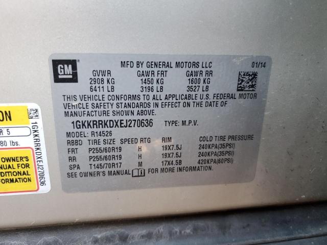 Aukcja sprzedaży 2014 Gmc Acadia Slt-1, vin: 1GKKRRKDXEJ270636, numer aukcji: 48425224