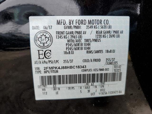 Aukcja sprzedaży 2017 Ford Edge Sel, vin: 2FMPK4J88HBC18343, numer aukcji: 45446794