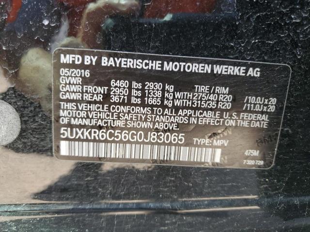 Aukcja sprzedaży 2016 Bmw X5 Xdrive50i, vin: 5UXKR6C56G0J83065, numer aukcji: 47855274