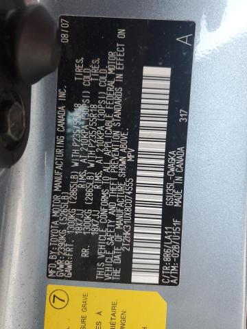 Aukcja sprzedaży 2008 Lexus Rx 350, vin: 2T2HK31UX8C074555, numer aukcji: 45515374