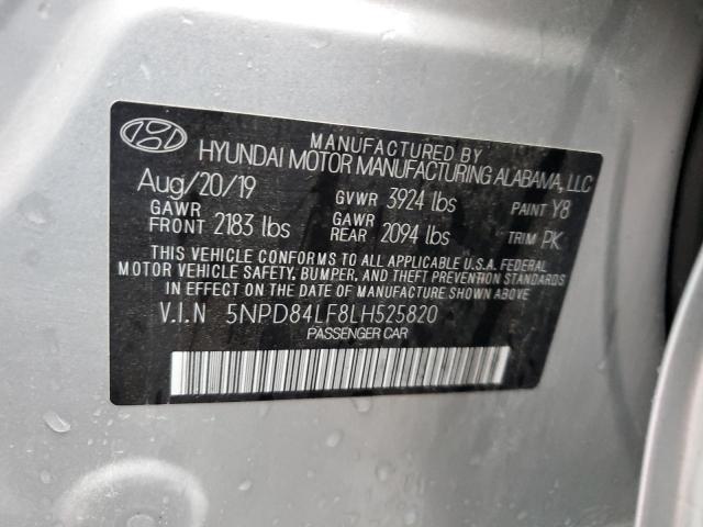 Aukcja sprzedaży 2020 Hyundai Elantra Sel, vin: 5NPD84LF8LH525820, numer aukcji: 45692864