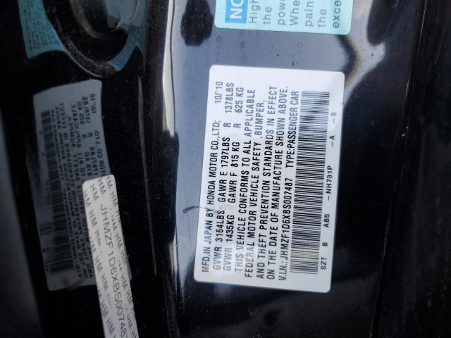 Aukcja sprzedaży 2011 Honda Cr-z Ex, vin: JHMZF1D6XBS007487, numer aukcji: 46355964