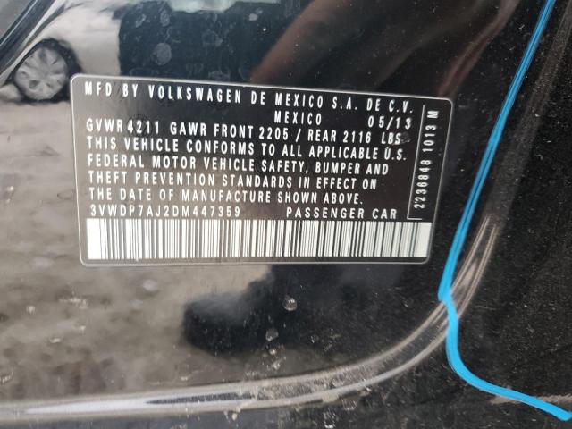 Продажа на аукционе авто 2013 Volkswagen Jetta Se, vin: 3VWDP7AJ2DM447359, номер лота: 45392834