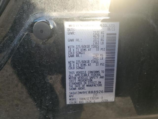 Aukcja sprzedaży 2015 Nissan Rogue S, vin: 5N1AT2MV9FC888926, numer aukcji: 45454014