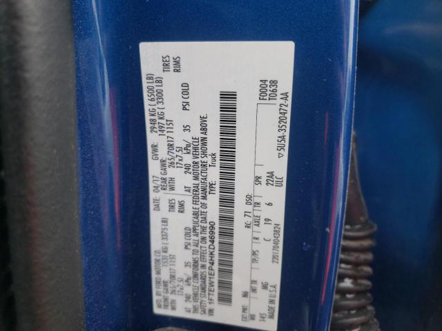 2017 Ford F150 მანქანა იყიდება აუქციონზე, vin: 1FTEW1EP4HKD46990, აუქციონის ნომერი: 46351904