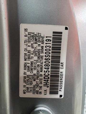 Продаж на аукціоні авто 2006 Acura Rsx, vin: JH4DC54806S003191, номер лоту: 46041784