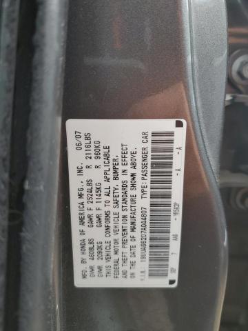 2007 Acura Tl მანქანა იყიდება აუქციონზე, vin: 19UUA66207A044807, აუქციონის ნომერი: 48099294