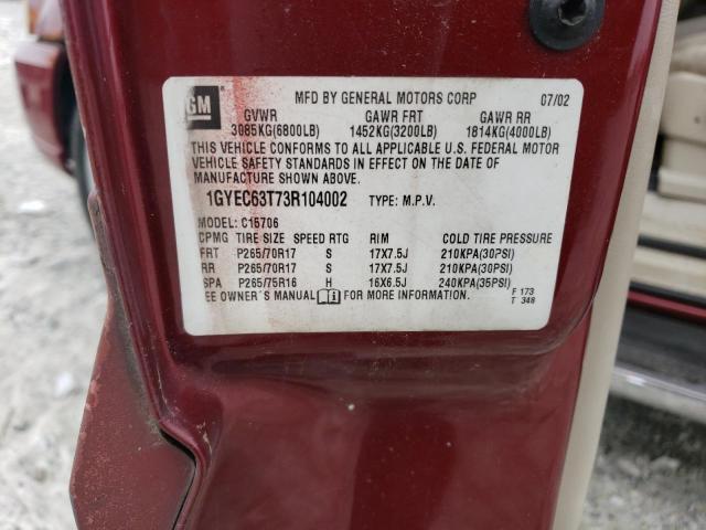 Aukcja sprzedaży 2003 Cadillac Escalade Luxury, vin: 1GYEC63T73R104002, numer aukcji: 45563374