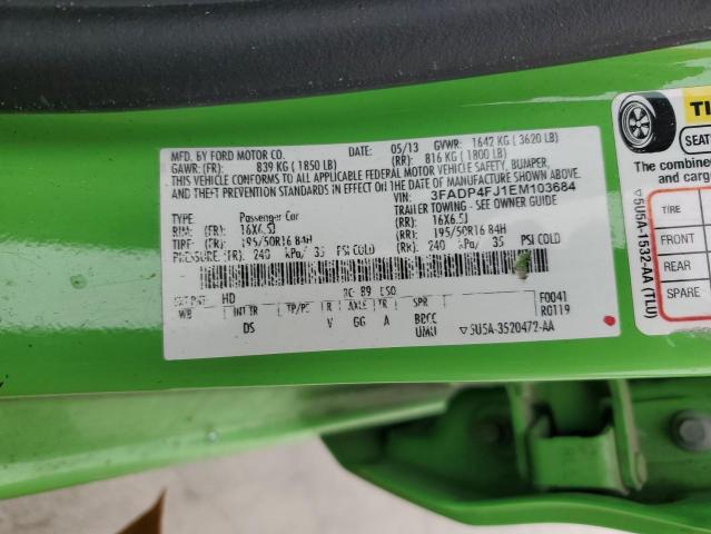 Aukcja sprzedaży 2014 Ford Fiesta Titanium, vin: 3FADP4FJ1EM103684, numer aukcji: 45490374