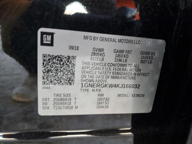 Aukcja sprzedaży 2019 Chevrolet Traverse Lt, vin: 1GNERGKW4KJ166032, numer aukcji: 46965644