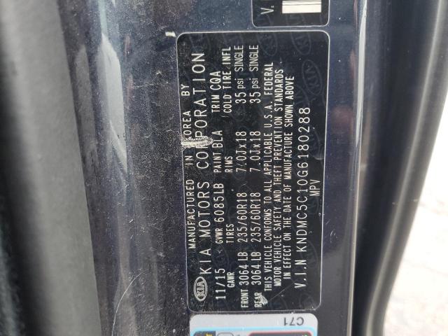 Aukcja sprzedaży 2016 Kia Sedona Ex, vin: KNDMC5C10G6180288, numer aukcji: 45580904