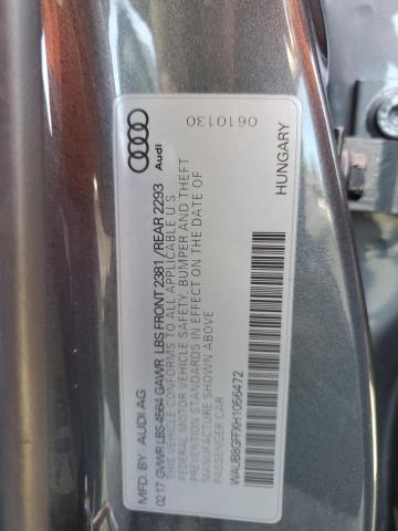 Aukcja sprzedaży 2017 Audi A3, vin: WAUB8GFFXH1056472, numer aukcji: 46894724