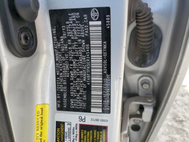 2014 Toyota Camry L მანქანა იყიდება აუქციონზე, vin: 4T4BF1FK5ER345466, აუქციონის ნომერი: 48890774