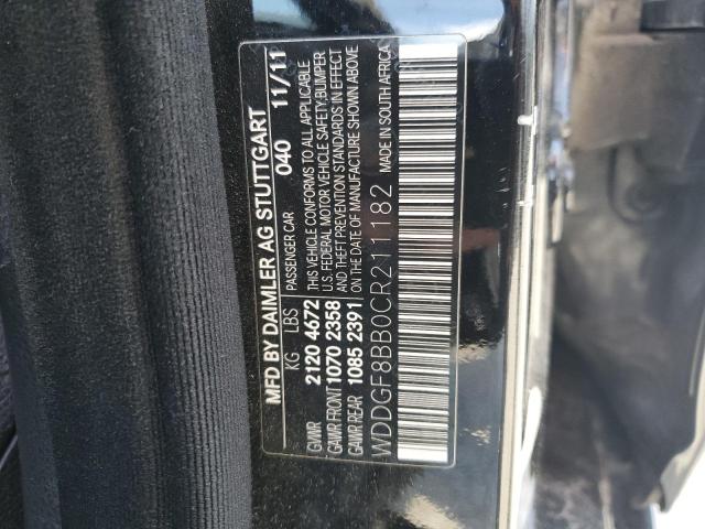 49138504 :رقم المزاد ، WDDGF8BB0CR211182 vin ، 2012 Mercedes-benz C 300 4matic مزاد بيع