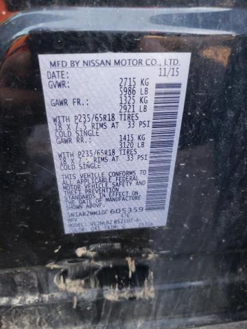 Aukcja sprzedaży 2016 Nissan Pathfinder S, vin: 5N1AR2MM1GC605359, numer aukcji: 45083684