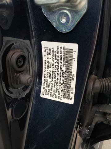 Aukcja sprzedaży 2021 Honda Civic Ex, vin: 19XFC1F32ME205597, numer aukcji: 45365884