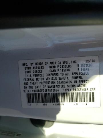 Aukcja sprzedaży 2015 Acura Tlx, vin: 19UUB2F30FA012954, numer aukcji: 45275774