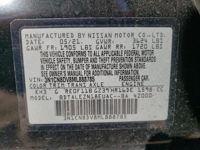 Aukcja sprzedaży 2021 Nissan Versa S, vin: 3N1CN8DV8ML888785, numer aukcji: 47946704