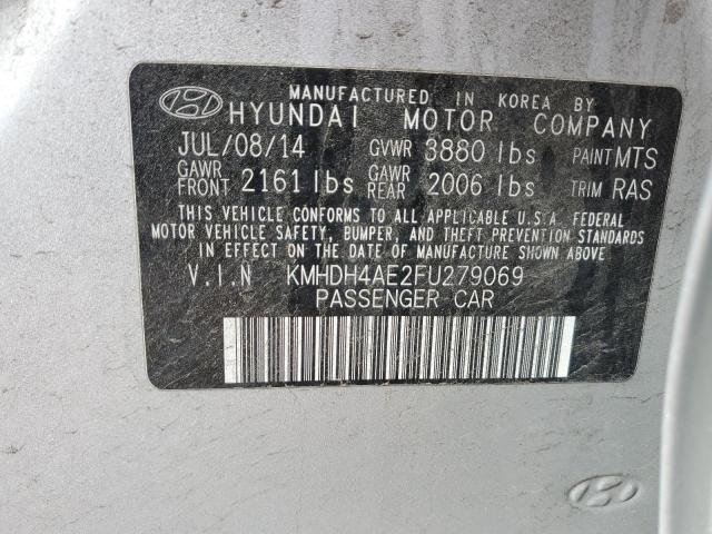 Aukcja sprzedaży 2015 Hyundai Elantra Se, vin: KMHDH4AE2FU279069, numer aukcji: 47845714