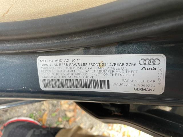 45528684 :رقم المزاد ، WAUGGAFC1CN069270 vin ، 2012 Audi A6 Premium Plus مزاد بيع