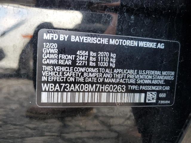 Auction sale of the 2021 Bmw 228xi, vin: WBA73AK08M7H60263, lot number: 46101544