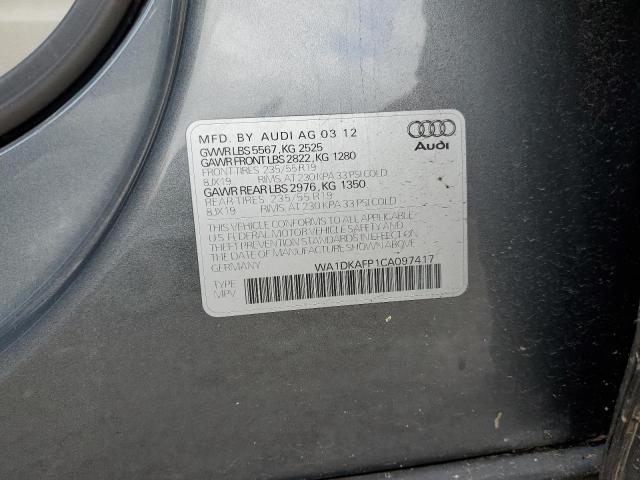 Aukcja sprzedaży 2012 Audi Q5 Premium Plus, vin: WA1DKAFP1CA097417, numer aukcji: 45260944
