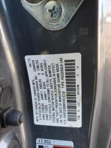 Aukcja sprzedaży 2013 Honda Civic Ex, vin: 2HGFG3B8XDH515150, numer aukcji: 45253844
