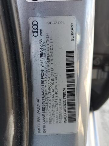 Aukcja sprzedaży 2016 Audi A6 Premium Plus, vin: WAUGFAFC8GN178074, numer aukcji: 47470374