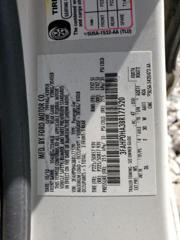 Продажа на аукционе авто 2011 Ford Fusion Se, vin: 3FAHP0HA3BR177520, номер лота: 45498584