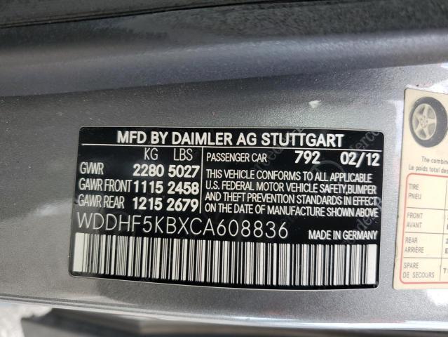 Продажа на аукционе авто 2012 Mercedes-benz E 350, vin: WDDHF5KBXCA608836, номер лота: 45539734