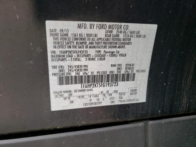 Aukcja sprzedaży 2015 Ford Taurus Sho, vin: 1FAHP2KT5FG193723, numer aukcji: 44962114