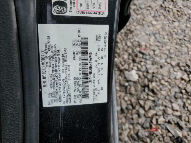Aukcja sprzedaży 2010 Ford Fusion Sel, vin: 3FAHP0JA0AR426946, numer aukcji: 45500024